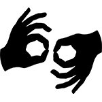 American Sign Language Interpretation (ASL) Symbol