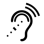 Infrared Assistive Listening Devices Symbol